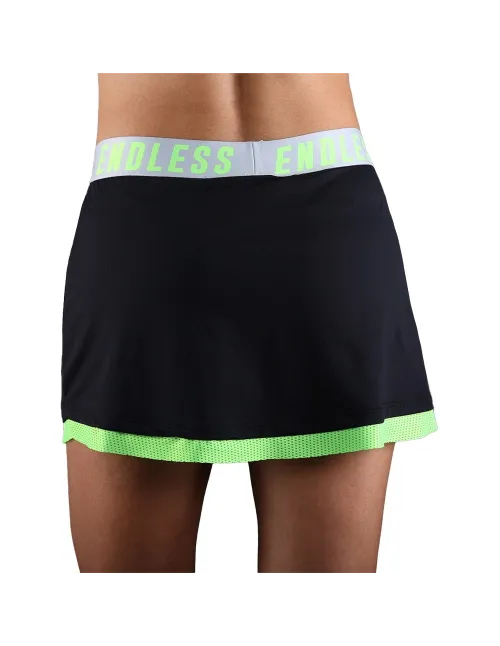 Falda Endless Iconic 40205 Black Green | Ofertas de pádel